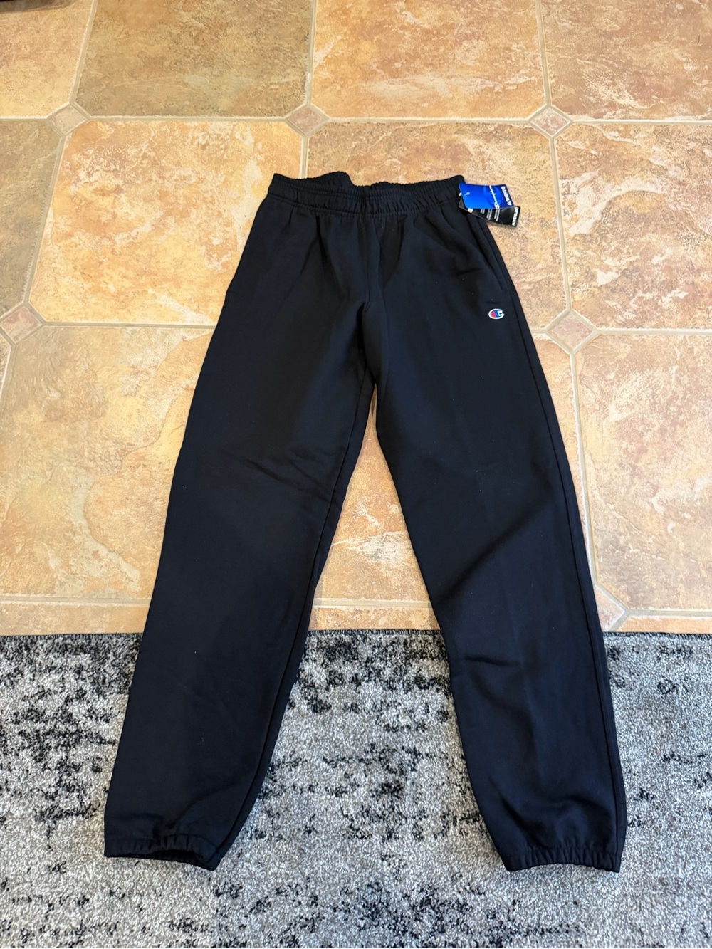 Champion Black menβs ' Fleece Joggers with Small Logo
